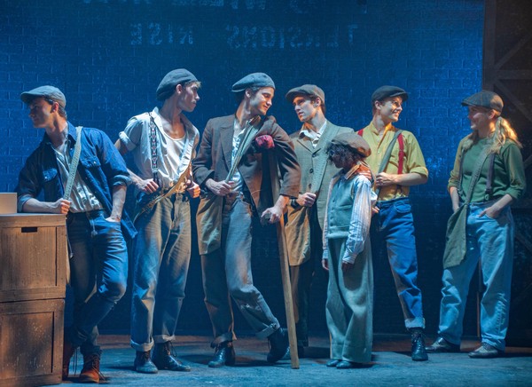 Carl Robinett in Newsies (Carrying The Banner Scene 4)