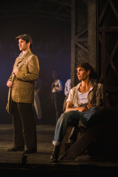 Carl Robinett in Newsies (Carrying The Banner Scene)
